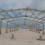 Fabrication, Painting, Installation of 3 Steel Structure Warehouse blue tuna fish Project.